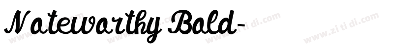 Noteworthy Bold字体转换